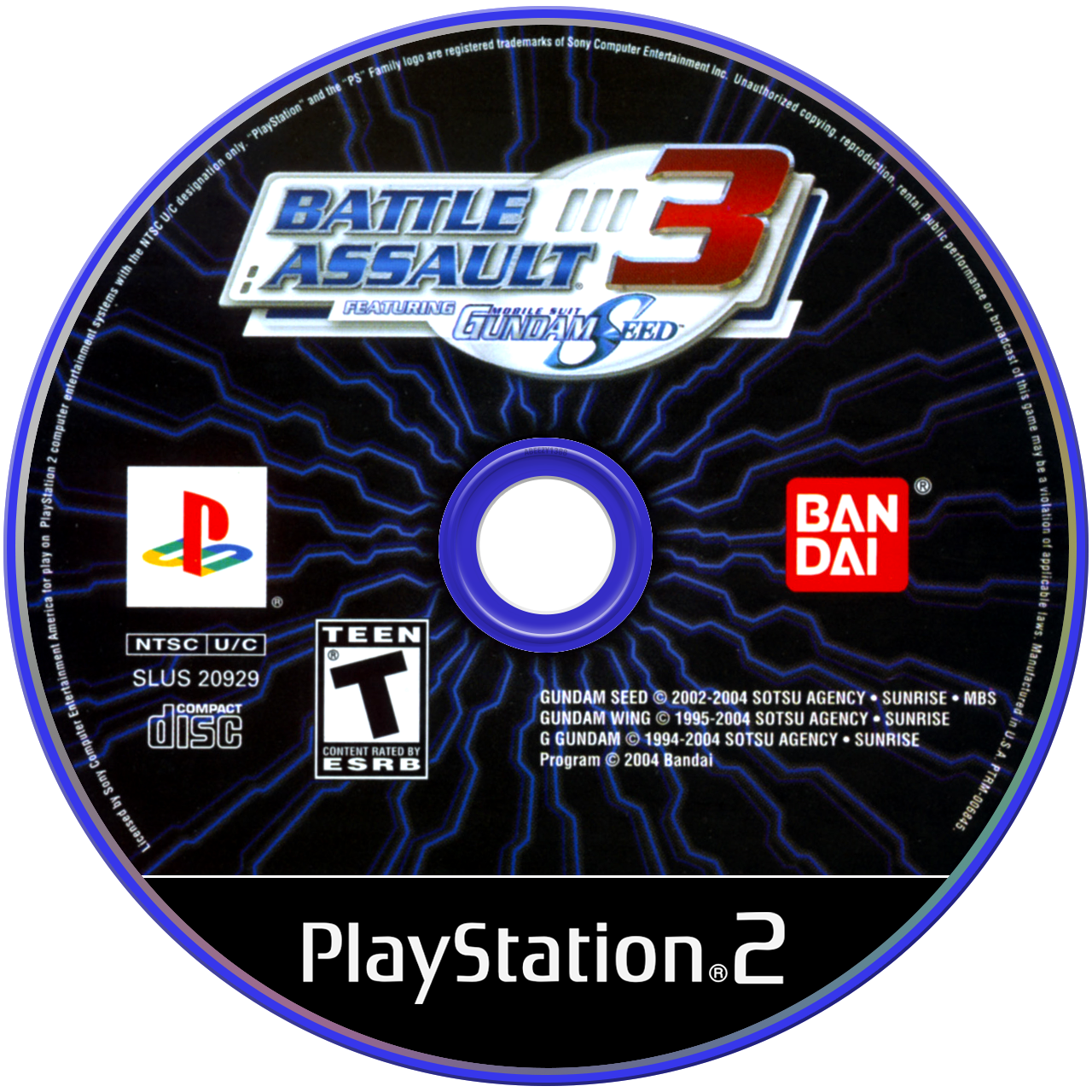 Battle Assault 3 Featuring Mobile Suit Gundam SEED media 4 for Playstation 2